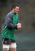 31 January 2012; Ireland's Peter O'Mahony during squad training ahead of his side's RBS Six Nations Rugby Championship game against Wales on Sunday. Ireland Rugby Squad Training, Carton House, Maynooth, Co. Kildare. Picture credit: Stephen McCarthy / SPORTSFILE