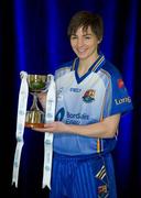 31 January 2012; In attendance at the launch of the 2012 Bord Gáis Energy Ladies Gaelic National Football League is Sharon Treacy, Longford, with the Division 4 trophy. Croke Park, Dublin. Picture credit: Brendan Moran / SPORTSFILE