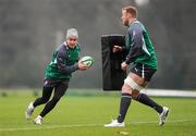 31 January 2012; Ireland's Eoin Reddan, left, and Stephen Ferris in action during squad training ahead of their RBS Six Nations Rugby Championship game against Wales on Sunday. Ireland Rugby Squad Training, Carton House, Maynooth, Co. Kildare. Picture credit: Stephen McCarthy / SPORTSFILE