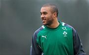 31 January 2012; Ireland's Simon Zebo during squad training ahead of his side's RBS Six Nations Rugby Championship game against Wales on Sunday. Ireland Rugby Squad Training, Carton House, Maynooth, Co. Kildare. Picture credit: Stephen McCarthy / SPORTSFILE