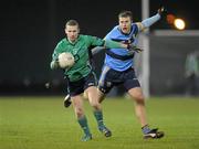 31 January 2012; Anton Sullivan, Athlone Institute of Technology, in action against Colm Murphy, University College Dublin. Irish Daily Mail Sigerson Cup, Round 1, University College Dublin v Athlone Institute of Technology, UCD, Belfield, Dublin. Photo by Sportsfile