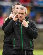 21 May 2017; Donegal trainer Richard Thornton during the Ulster GAA Football Senior Championship Quarter-Final match between Donegal and Antrim at MacCumhaill Park in Ballybofey, Co Donegal. Photo by Oliver McVeigh/Sportsfile