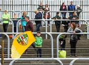 21 May 2017; A young Antrim fan on the terrace before the Ulster GAA Football Senior Championship Quarter-Final match between Donegal and Antrim at MacCumhaill Park in Ballybofey, Co Donegal. Photo by Oliver McVeigh/Sportsfile