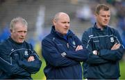 20 May 2017; Monaghan Manager Malachy O'Rourke, centre, along with Leo McBride, selector, left, and Owen Lennon, selector, right, during the Ulster GAA Football Senior Championship Preliminary Round match between Monaghan and Fermanagh at St Tiernach's Park in Clones, Co. Monaghan. Photo by Oliver McVeigh/Sportsfile