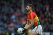 3 June 2017; Daniel St. Ledger of Carlow during the Leinster GAA Football Senior Championship Quarter-Final match between Dublin and Carlow at O'Moore Park, Portlaoise, in Co. Laois.  Photo by Ray McManus/Sportsfile