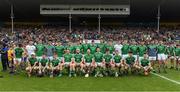 4 June 2017; The Limerick panel ahead of the Munster GAA Hurling Senior Championship Semi-Final match between Limerick and Clare at Semple Stadium, in Thurles, Co. Tipperary. Photo by Ray McManus/Sportsfile
