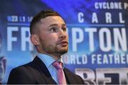 14 June 2017; Carl Frampton in attendance during a Press Conference at Europa Hotel, in Belfast.  Photo by Matt Browne/Sportsfile