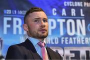 14 June 2017; Carl Frampton in attendance during a Press Conference at Europa Hotel, in Belfast.  Photo by Matt Browne/Sportsfile
