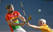 10 June 2017; John Michael Nolan of Carlow in action against Eoghan Campbell of Antrim during the Christy Ring Cup Final match between Antrim and Carlow at Croke Park in Dublin. Photo by Piaras Ó Mídheach/Sportsfile