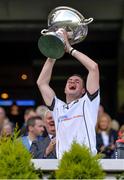 10 June 2017; Liam Watson of Warwickshire lifts the Lory Meagher Cup after the Lory Meagher Cup Final match between Leitrim and Warwickshire at Croke Park in Dublin. Photo by Piaras Ó Mídheach/Sportsfile