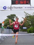14 June 2017; Winner Kevin O'Brien from Midleton, Co Cork as his crosses the finishing line during the Grant Thornton Corporate 5K Team Challenge at South Mall St, Cork. Photo by Eóin Noonan/Sportsfile