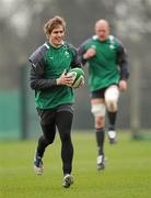 31 January 2012; Ireland's Andrew Trimble during squad training ahead of his side's RBS Six Nations Rugby Championship game against Wales on Sunday. Ireland Rugby Squad Training, Carton House, Maynooth, Co. Kildare. Picture credit: Stephen McCarthy / SPORTSFILE