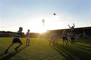 1 February 2012; James Green, Cresent CC, throws the ball into the lineout. Avonmore Munster Schools Rugby Senior Cup, Round 1, PBC v Cresent CC, Musgrave Park, Cork. Picture credit: Matt Browne / SPORTSFILE