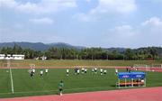 13 June 2002; A general view of the pitch facilities during a Republic of Ireland training session at Sangok-dong Military Sports Facility in Seoul, South Korea. Photo by David Maher/Sportsfile
