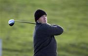 26 April 2002; Michael Allan of USA drives off at the eighth tee box during day two of the Smurfit Irish PGA Championship at Westport Golf Club in Westport, Mayo. Photo by Brendan Moran/Sportsfile