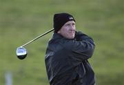 26 April 2002; Francis Howley of Ireland drives off at the eighth tee box during day two of the Smurfit Irish PGA Championship at Westport Golf Club in Westport, Mayo. Photo by Brendan Moran/Sportsfile