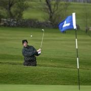 26 April 2002; Francis Howley of Ireland chips onto the seventh green during day two of the Smurfit Irish PGA Championship at Westport Golf Club in Westport, Mayo. Photo by Brendan Moran/Sportsfile