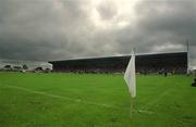 2 June 2002; A general view of the pitch and stadium prior to the Bank of Ireland Leinster Senior Football Championship Quarter-Final match between Meath and Westmeath at O'Moore Park in Portlaoise, Laois. Photo by Pat Murphy/Sportsfile