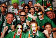 16 June 2002; Republic of Ireland supporters prior to the FIFA World Cup 2002 Round of 16 match between Spain and Republic of Ireland at Suwon World Cup Stadium in Suwon, South Korea. Photo by David Maher/Sportsfile