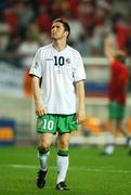 16 June 2002; Robbie Keane of Republic of Ireland following his side's defeat during the FIFA World Cup 2002 Round of 16 match between Spain and Republic of Ireland at Suwon World Cup Stadium in Suwon, South Korea. Photo by David Maher/Sportsfile