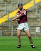 15 June 2002; Mark Kerins of Galway during the Guinness All-Ireland Senior Hurling Championship Qualifing Round 1 match between Galway and Down at Casement Park in Belfast. Photo by Damien Eagers/Sportsfile