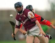 15 June 2002; Damien Hayes of Galway during the Guinness All-Ireland Senior Hurling Championship Qualifing Round 1 match between Galway and Down at Casement Park in Belfast. Photo by Damien Eagers/Sportsfile