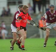 15 June 2002; Jerome Trainor of Down during the Guinness All-Ireland Senior Hurling Championship Qualifing Round 1 match between Galway and Down at Casement Park in Belfast. Photo by Damien Eagers/Sportsfile