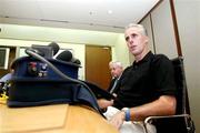 17 June 2002; Republic of Ireland manager Mick McCarthy during a Republic of Ireland press conference at the  Westin Chosun Hotel in Seoul, South Korea. Photo by David Maher/Sportsfile