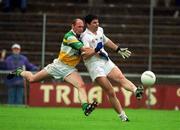 16 June 2002; Martin Lynch of Kildare in action against John Kenny of Offaly during the Bank of Ireland Leinster Senior Football Championship Semi-Final match between Kildare and Offaly at Nowlan Park in Kilkenny. Photo by Ray McManus/Sportsfile