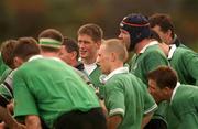 18 June 2002; Ronan O'Gara, centre, during an Ireland Rugby squad training session at The Teachers Eastern Rugby Club in Auckland, New Zealand. Photo by Matt Browne/Sportsfile