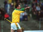 15 June 2002; Mark Gannon of Meath during the Guinness All-Ireland Senior Hurling Championship Qualifying Round 1 match between Meath and Offaly at Páirc Tailteann in Navan, Meath. Photo by Aoife Rice/Sportsfile