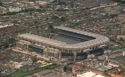 18 June 2002; An aerial view of Croke Park in Dublin, showing the new Hogan Stand under construction. Photo by Brendan Moran/Sportsfile