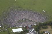18 June 2002; A view of the crowd and stage the Republic of Ireland homecoming in Phoenix Park, Dublin, following the 2002 FIFA World Cup Finals in South Korea and Japan. Photo by Brendan Moran/Sportsfile
