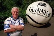 19 June 2002; Giant Among Men for 2001, Michael O'Faolain, from Dungarvan, Co. Waterford, pictured earlier today to launch the nationwide 2002 Guinness &quot;Giant Among Fans&quot; promotion. Michael faught off stiff competition from hurling supporters from other counties when he was crowned Ireland's number 1 hurling supporter last year in the Guinness Storehouse the night before the All-Ireland Hurling Final. Photo by Brendan Moran/Sportsfile