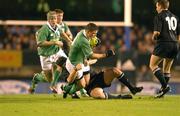 22 June 2002; Brian O'Driscoll of Ireland is tackled by Richard McCaw of New Zealand during the Summer Tour 2002 2nd Test match between New Zealand and Ireland at Eden Park in Auckland, New Zealand. Photo by Matt Browne/Sportsfile
