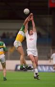 23 June 2002; Gordon Nutterfield of Offaly in action against Willie Casey of Kildare during the Bank of Ireland Leinster Junior Football Championship Semi-Final match between Offaly and Kildare at Croke Park in Dublin. Photo by Damien Eagers/Sportsfile