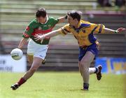 23 June 2002; Ray Connelly of Mayo of in action against Conor Connelly of Roscommon during the Bank of Ireland All-Ireland Senior Football Championship Qualifier Round 2 between Mayo and Roscommon at MacHale Park in Castlebar, Mayo. Photo by David Maher/Sportsfile