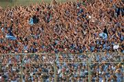 23 June 2002; Dublin supporters cheer on their side from Hill 16 during the Bank of Ireland Leinster Senior Football Championship Semi-Final match between Dublin and Meath at Croke Park in Dublin. Photo by Brian Lawless/Sportsfile