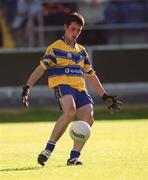 22 June 2002; Michael O'Dwyer of Clare during the Bank of Ireland All-Ireland Senior Football Championship Qualifying Round 2 match between Laois and Clare at O'Moore Park in Portlaoise, Laois. Photo by Aoife Rice/Sportsfile