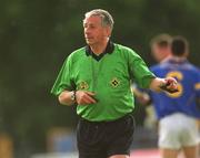 23 June 2002; Referee Niall Barrett during the Bank of Ireland All-Ireland Senior Football Championship Qualifier Round 2 match between Longford and Derry at Pearse Park in Longford. Photo by Aoife Rice/Sportsfile