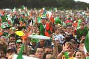 18 June 2002; Supporters cheer during the Republic of Ireland homecoming in Phoenix Park, Dublin, following the 2002 FIFA World Cup Finals in South Korea and Japan. Photo by Pat Murphy/Sportsfile