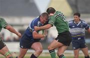 8 May 2002; Victor Costello of Leinster is tackled by Eric Miller of Connacht during the Guinness Interprovincial Rugby Championship match between Connacht and Leinster at The Sportsground in Galway. Photo by Matt Browne/Sportsfile