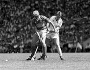 2 July 1989; Cormac Bonner of Tipperary in action against Damien Byrne of Waterford during the Munster Senior Hurling Championship Final match between Tipperary and Waterford at Pairc Ui Chaoimh in Cork. Photo by Ray McManus/Sportsfile