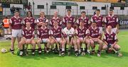 15 June 2002; The Galway panel prior to the Guinness All-Ireland Senior Hurling Championship Qualifing Round 1 match between Galway and Down at Casement Park in Belfast. Photo by Damien Eagers/Sportsfile