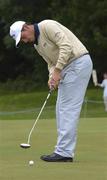 27 June 2002; Nick Dougherty of England putts on the ninth green during day one of the Murphy's Irish Open at Fota Island Resort Golf Club in Cork. Photo by Damien Eagers/Sportsfile