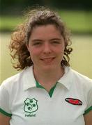 28 June 2002; Cathy McKean during Ireland Hockey Squad Portraits in Dublin. Photo by Brendan Moran/Sportsfile