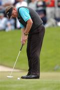 28 June 2002; Colin Montgomerie of Scotland watches his putt on the seventh green during day two of the Murphy's Irish Open at Fota Island Resort Golf Club in Cork. Photo by Matt Browne/Sportsfile
