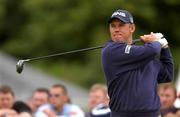 29 June 2002; Lee Westwood of England watches his drive from the first tee box during day three of the Murphy's Irish Open at Fota Island Resort Golf Club in Cork. Photo by Matt Browne/Sportsfile