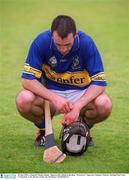 30 June 2002; A Dejected Thomas Dunne, Tippeary, after defeat in the final . Waterford v Tipperary, Guinness Munster Hurling Final, Pairc Ui Chaoimh, Cork. Picture credit; Ray McManus / SPORTSFILE