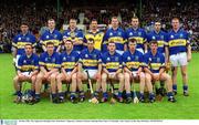 30 June 2002; The Tipperary Hurling Team. Waterford v Tipperary, Guinness Munster Hurling Final, Pairc Ui Chaoimh, Cork. Picture credit; Ray McManus / SPORTSFILE